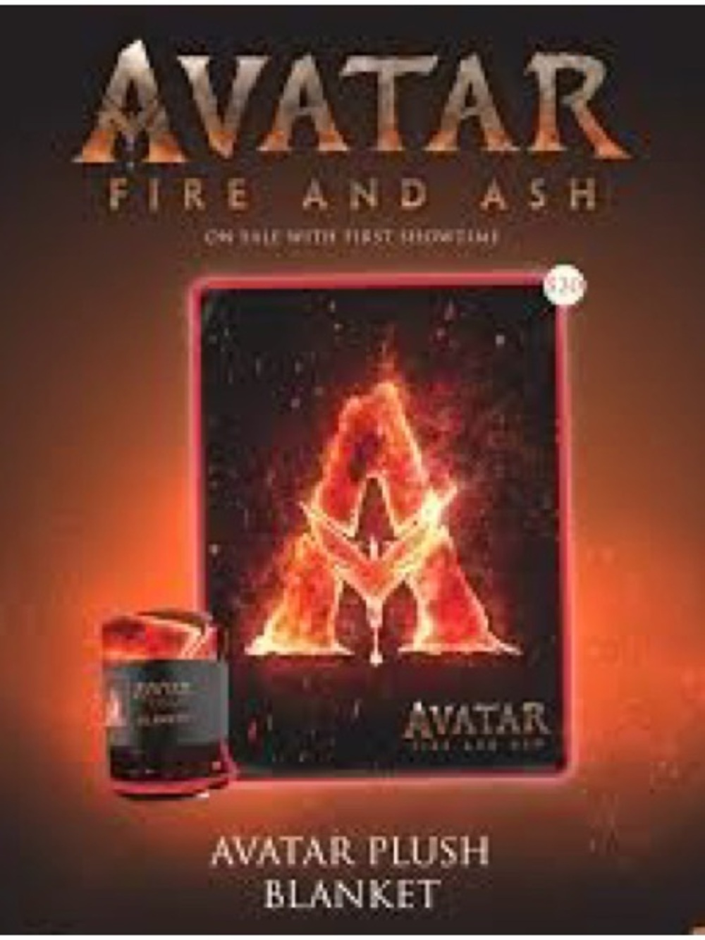 Avatar Fire and Ash Blanket New